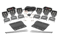 LED Light Kit | Fog Mount | Triple 2" Black Pair | Amber DRL | Ford Bronco (21-25) | 51088