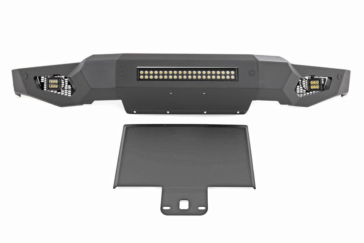 High Clearance Front Bumper | LED Lights & Skid Plate | Ford F-150 (21-25) | 10809A