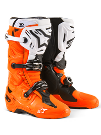Alpinestars Tech 10 Enduro Boots - Orange Fluo/Black/White (Part Number: 2010025-4512-10)