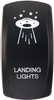 Dash Switch Rocker Face Landing Lights