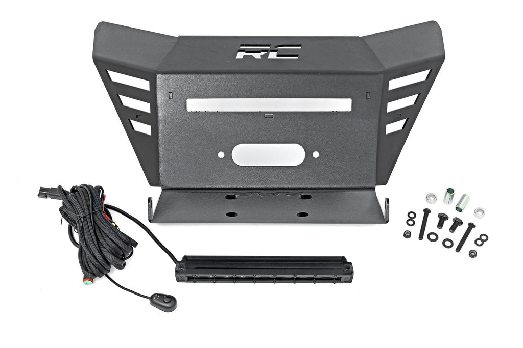 Winch Plate | 10" Black Slimline | Honda Pioneer 520 | 92078