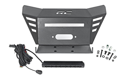 Winch Plate | 10" Black Slimline | Honda Pioneer 520 | 92078
