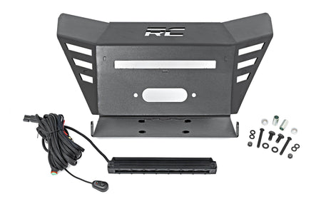 Winch Plate | 10" Black Slimline | Honda Pioneer 520 | 92078
