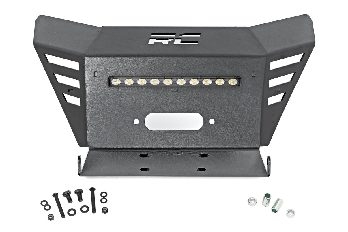 Winch Plate | 10" Black Slimline | Honda Pioneer 520 | 92078