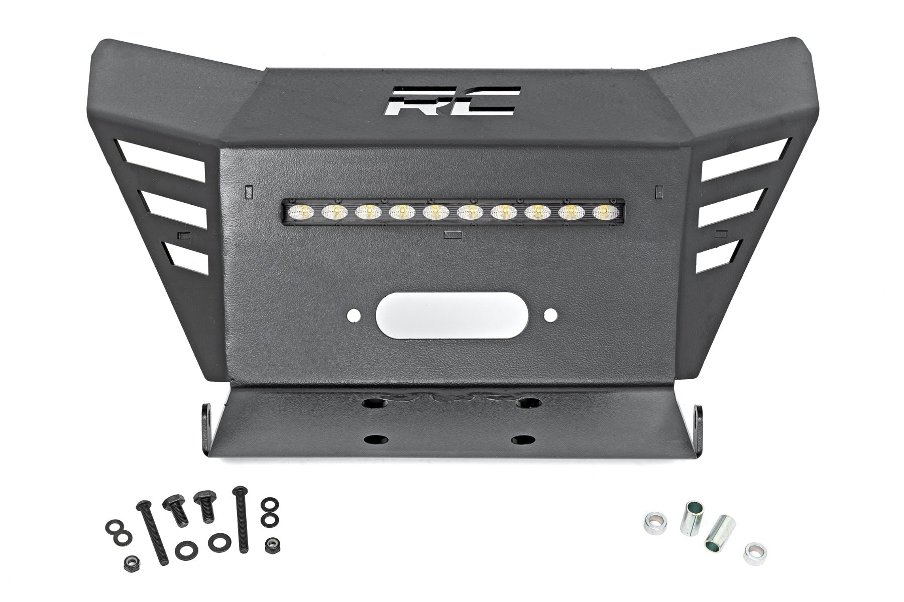 Winch Plate | 10" Black Slimline | Honda Pioneer 520 | 92078