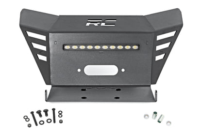 Winch Plate | 10" Black Slimline | Honda Pioneer 520 | 92078