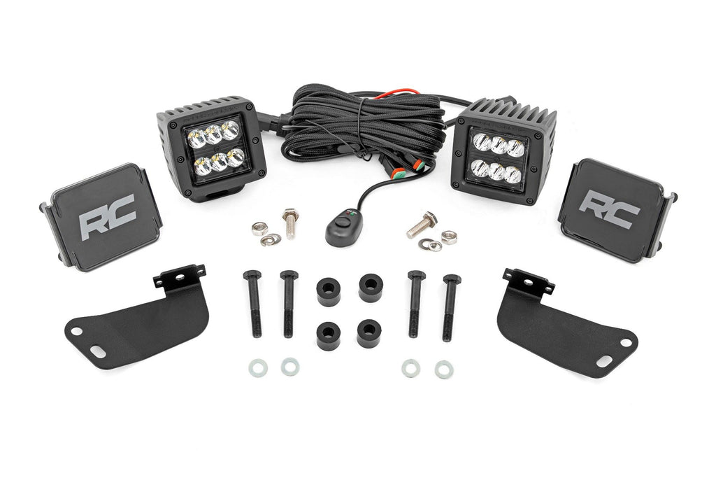 Rough Country | LED Light Kit | Front Mount | 2" Black Pair | Segway 570 F | 93217