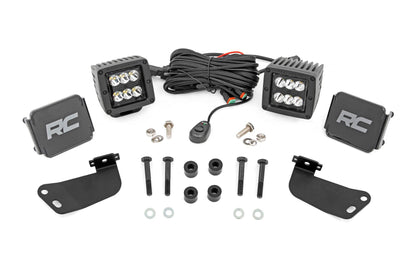 Rough Country | LED Light Kit | Front Mount | 2" Black Pair | Segway 570 F | 93217