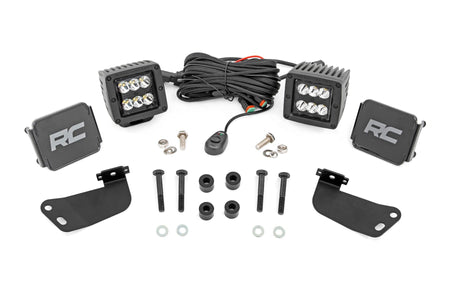 Rough Country | LED Light Kit | Front Mount | 2" Black Pair | Segway 570 F | 93217