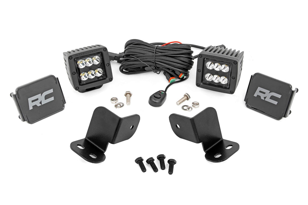 Rough Country | LED Light Kit | Rear Mount | 2" Black Pair | Segway 570 F | 93212