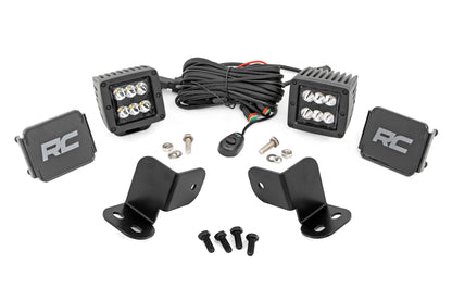 Rough Country | LED Light Kit | Rear Mount | 2" Black Pair | Segway 570 F | 93212