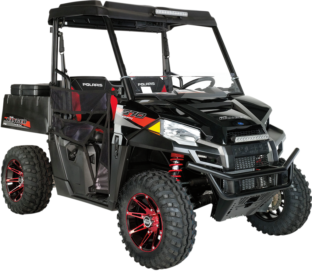 MOOSE UTILITY Wheel - 387X - Front - Anodized Red/Black - 14x7 - 4/156 - 4+3 387MO147156BWR4