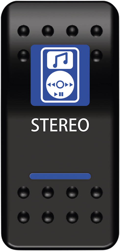 MOOSE UTILITY Rocker Switch - Stereo STR-PWR