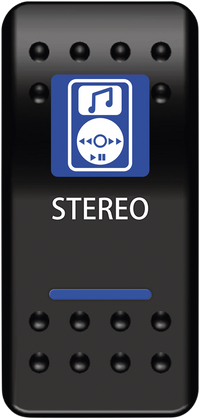 MOOSE UTILITY Rocker Switch - Stereo STR-PWR