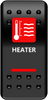 MOOSE UTILITY Rocker Switch - Heater - Red HTR-PWR-R