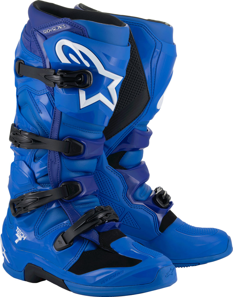Alpinestars Tech 7 Boots Blue Size 10 - Innovative Off-Road Footwear