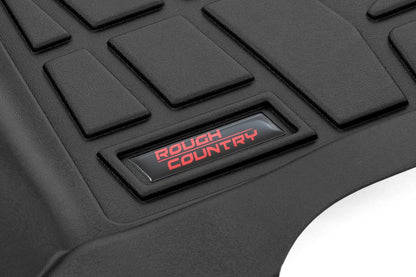 Rough Country | Sure-Fit Floor Mats | Front & Rear | Chevy/GMC Canyon/Colorado 2WD/4WD (23-26) | SM21313