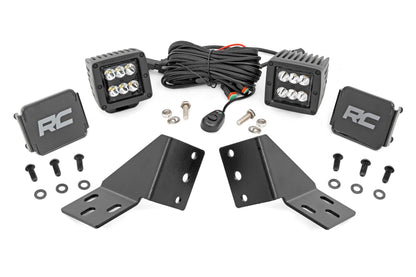Rough Country | LED Light Kit | Rear Mount | 2" Black Pair | CFMOTO UFORCE U10 Pro  | 96124