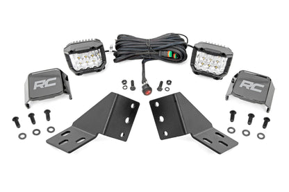 Rough Country | LED Light Kit | Rear Mount | 3" Chrome Pair | Wide Angle | CFMOTO UFORCE U10 Pro  | 96127