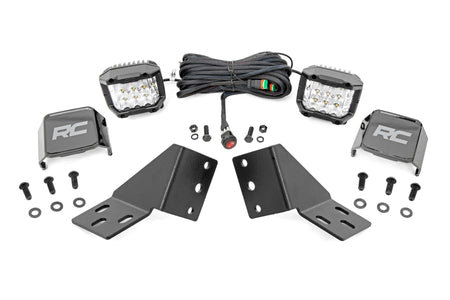 Rough Country | LED Light Kit | Rear Mount | 3" Chrome Pair | Wide Angle | CFMOTO UFORCE U10 Pro  | 96127