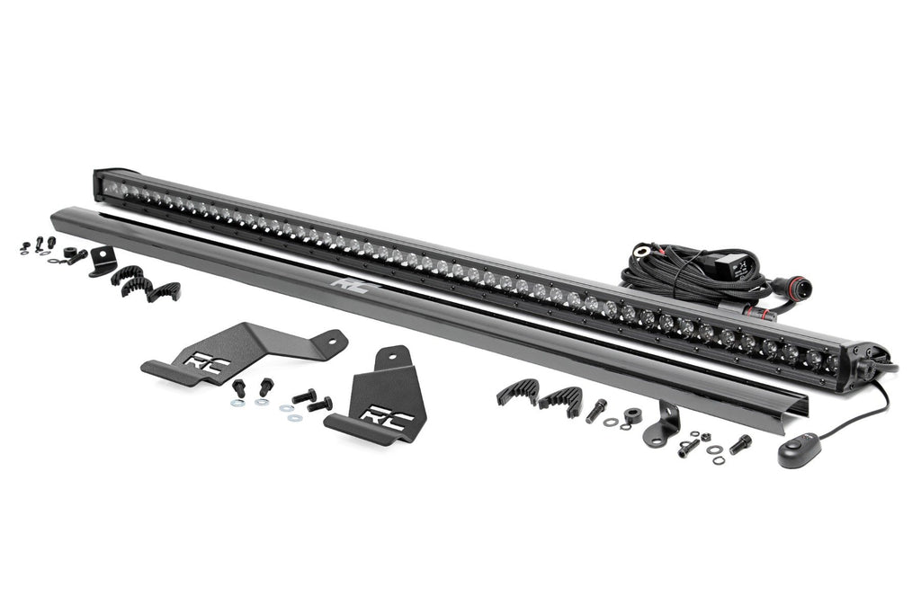 Rough Country | LED Light Mount | 50" Black Single Row | CFMOTO UFORCE U10 Pro | 71213