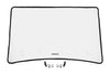 Rough Country | Vented Full Windshield | Scratch Resistant | John Deere Gator XUV 835  | 98222275