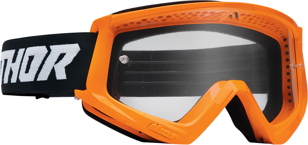 THOR Combat Goggle - Racer - Flo Orange/Black - Clear Lens 2601-2705