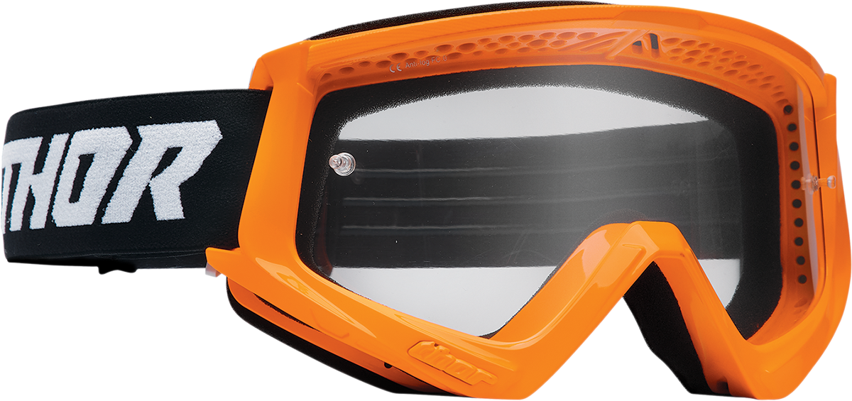 THOR Combat Goggle - Racer - Flo Orange/Black - Clear Lens 2601-2705