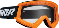 THOR Combat Goggle - Racer - Flo Orange/Black - Clear Lens 2601-2705