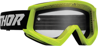 THOR Combat Goggle - Racer - Flo Acid/Black - Clear Lens 2601-2706