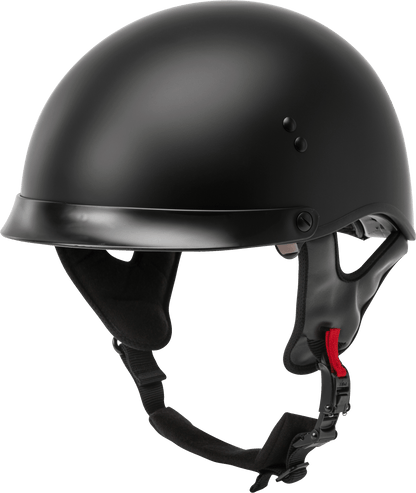 Hh 65 Half Helmet Full Dressed Matte Black Xs