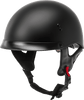Hh 65 Half Helmet Full Dressed Matte Black Xl