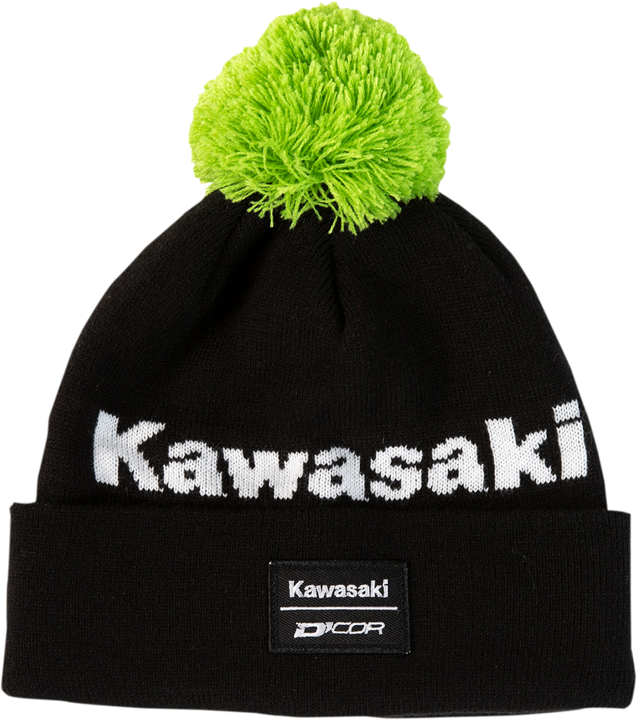 D'COR VISUALS Kawasaki Stripe Beanie - Black 70-134-1