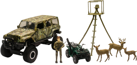 Replica 1:18 Jeep Wrangler Deer Hunting Play Set