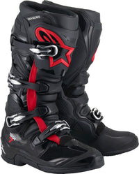 Tech 7 Boots Black/Red Fluo 10