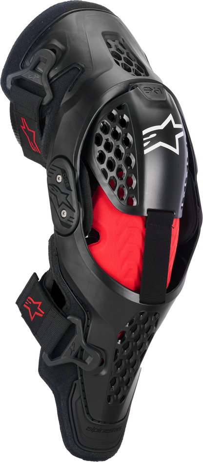 Sx 1 Plasma Knee Protector Blk/Red/Cool Gry Sm/Md