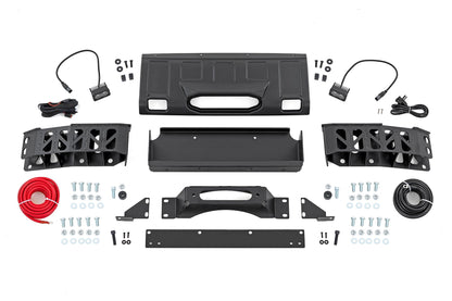 Rough Country | FXS Hidden Winch Mount | White SAE | Fog | Toyota Land Cruiser 4WD (24-26) | 10747A