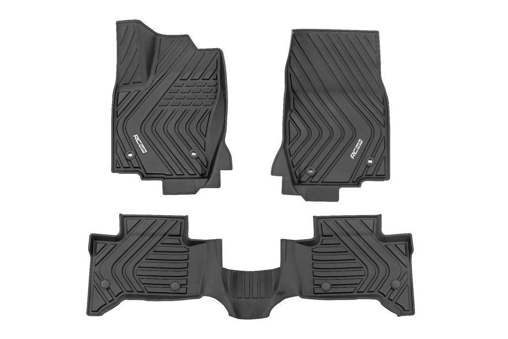 Rough Country | Flex-Fit Floor Mats | FR & RR | Toyota Land Cruiser 4WD (2024-2026) | FF-71618