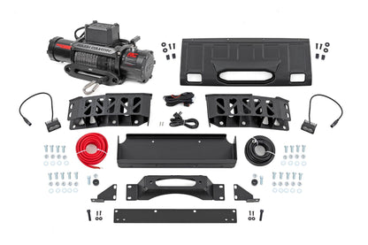 Rough Country | FXS Hidden Winch Mount | White SAE | PRO1200S | Toyota Land Cruiser (24-26) | 10749