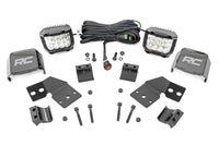 Rough Country | LED Light Kit | Front Mount | 3" Chrome Pair | Wide Angle | Polaris XPEDITION ADV 5 | 93304