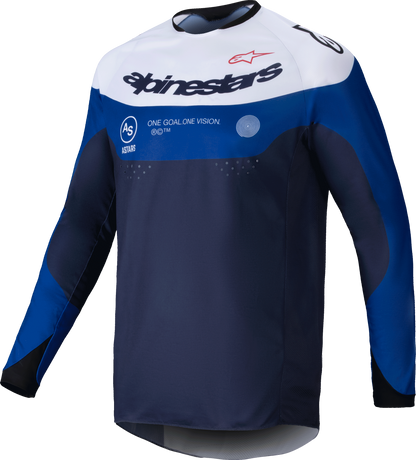 Pro Dura Jersey Navy/Bright Blue/White Lg