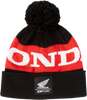 D'COR VISUALS Honda Stripe Beanie - Black/Red 70-129-1