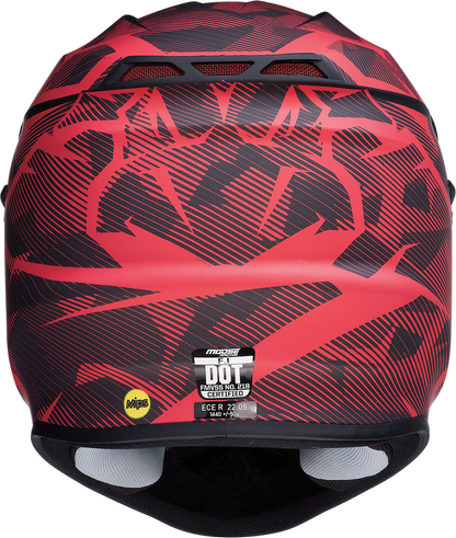 MOOSE RACING F.I. Helmet - Agroid Camo - MIPS? - Red/Black - Large 0110-7762