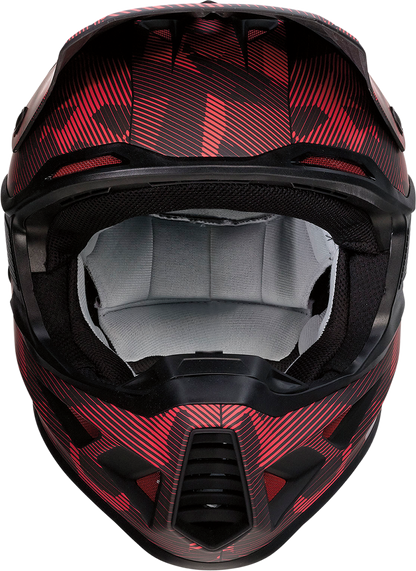 MOOSE RACING F.I. Helmet - Agroid Camo - MIPS? - Red/Black - Large 0110-7762