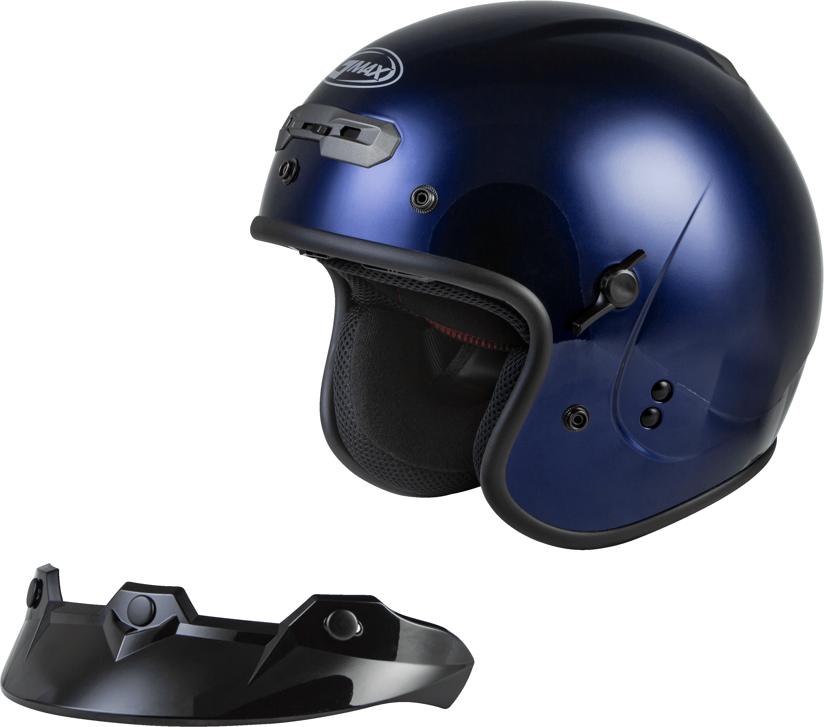 Gm 32 Open Face Helmet Blue Lg