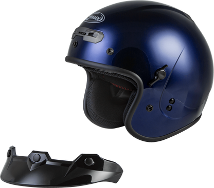Gm 32 Open Face Helmet Blue Lg