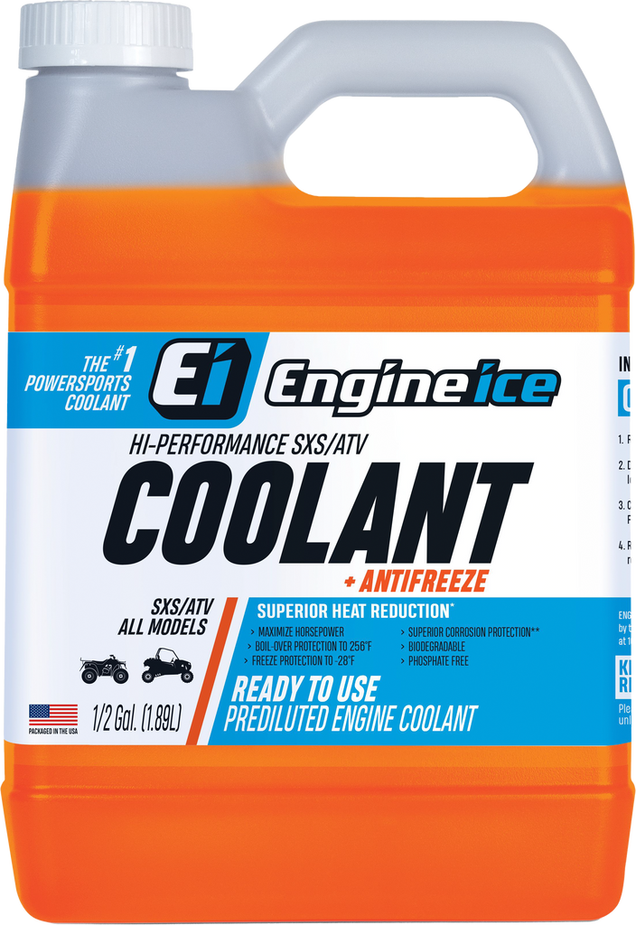 ENGINE ICE 12556 1/2 Gal Hi Performance SXS/ATV Coolant + Antifreeze