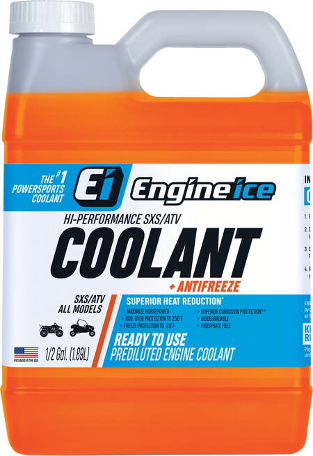 ENGINE ICE 12556 1/2 Gal Hi Performance SXS/ATV Coolant + Antifreeze