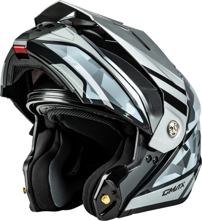 Md 74 Striker Modular Helmet W Slvr Shield Slvr/Blu Mtlc 3x