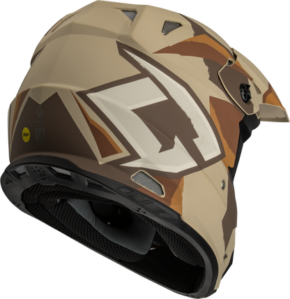 Mx 96 Splinter Helmet Matte Brown/Tan/White  Sm